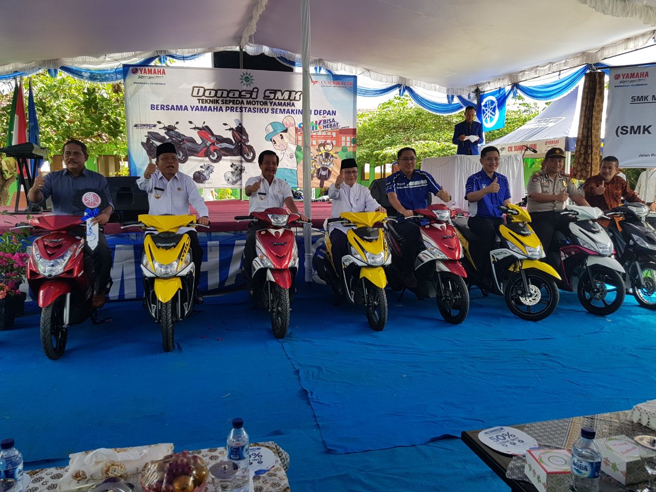 Ini Bentuk Donasi Yamaha Untuk SMK Di Bangka Belitung Gilamotor