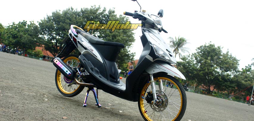 modifikasi mio sporty abu abu terkeren