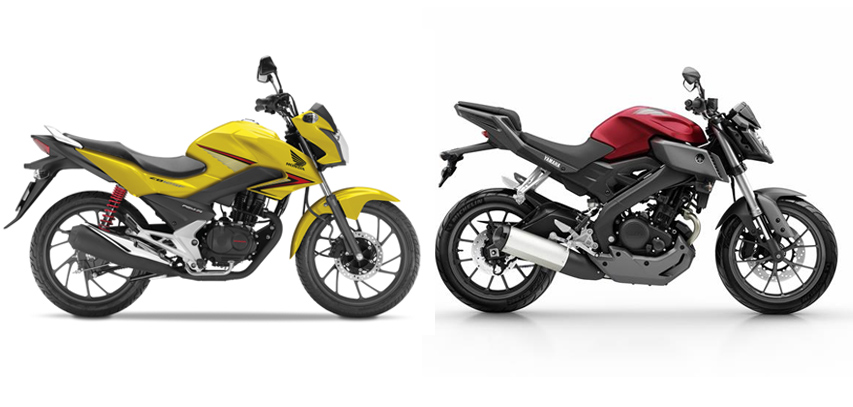 Honda-CB125F-dan-Yamaha-MT125
