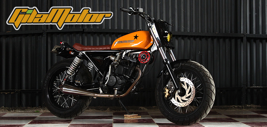 Modifikasi Honda GL100 1988 Street Tracker Hadiah untuk 