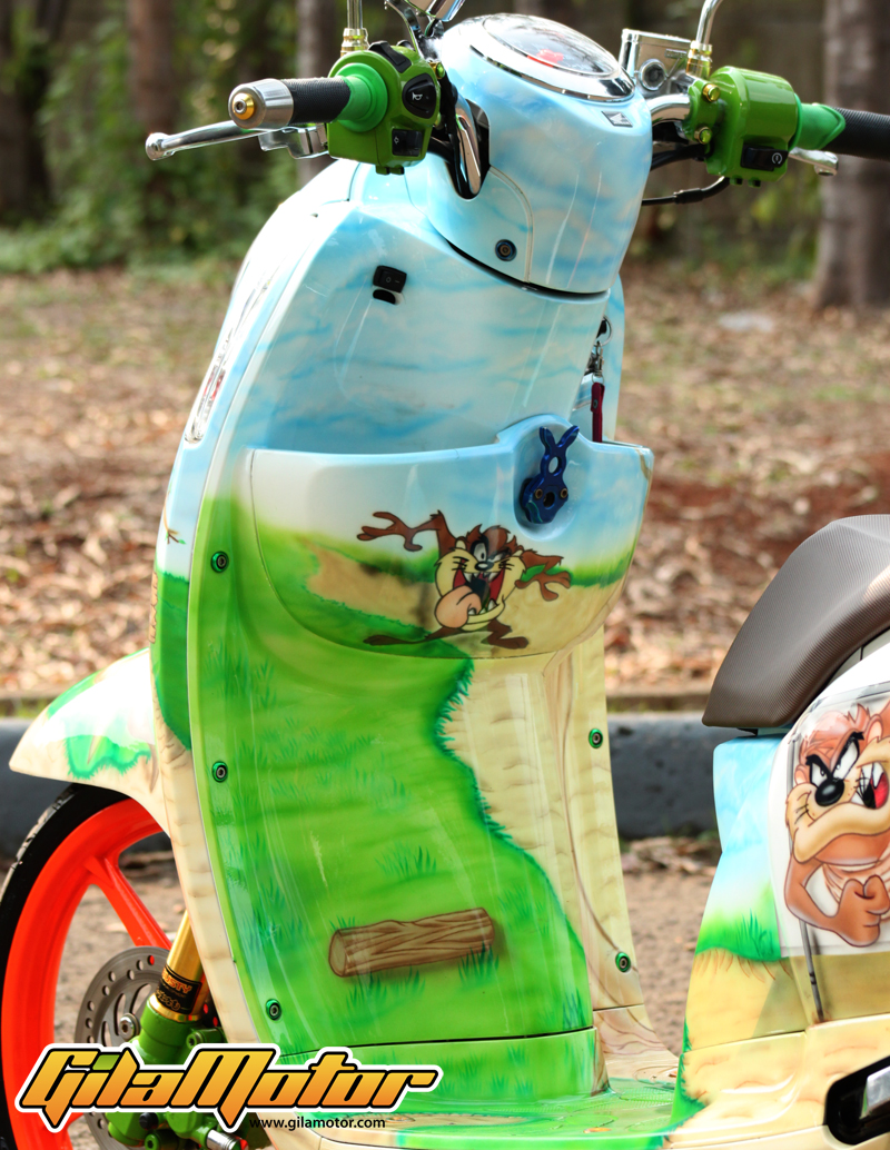 Honda Scoopy 2013: Pilih Baju Tazmanian Devil biar Cute 