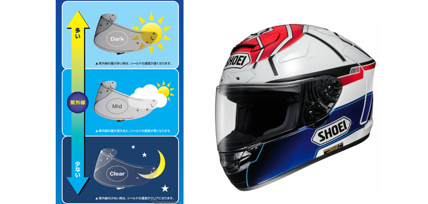 Shoei-helmet-with-CWR-1-Photochromic-2015