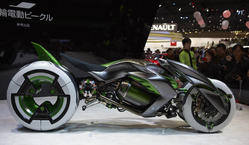 Kawasaki pernah memamerkan konsep motor listriknya, Kawasaki J-Concept pada 2014. (Foto: Reddit.com)