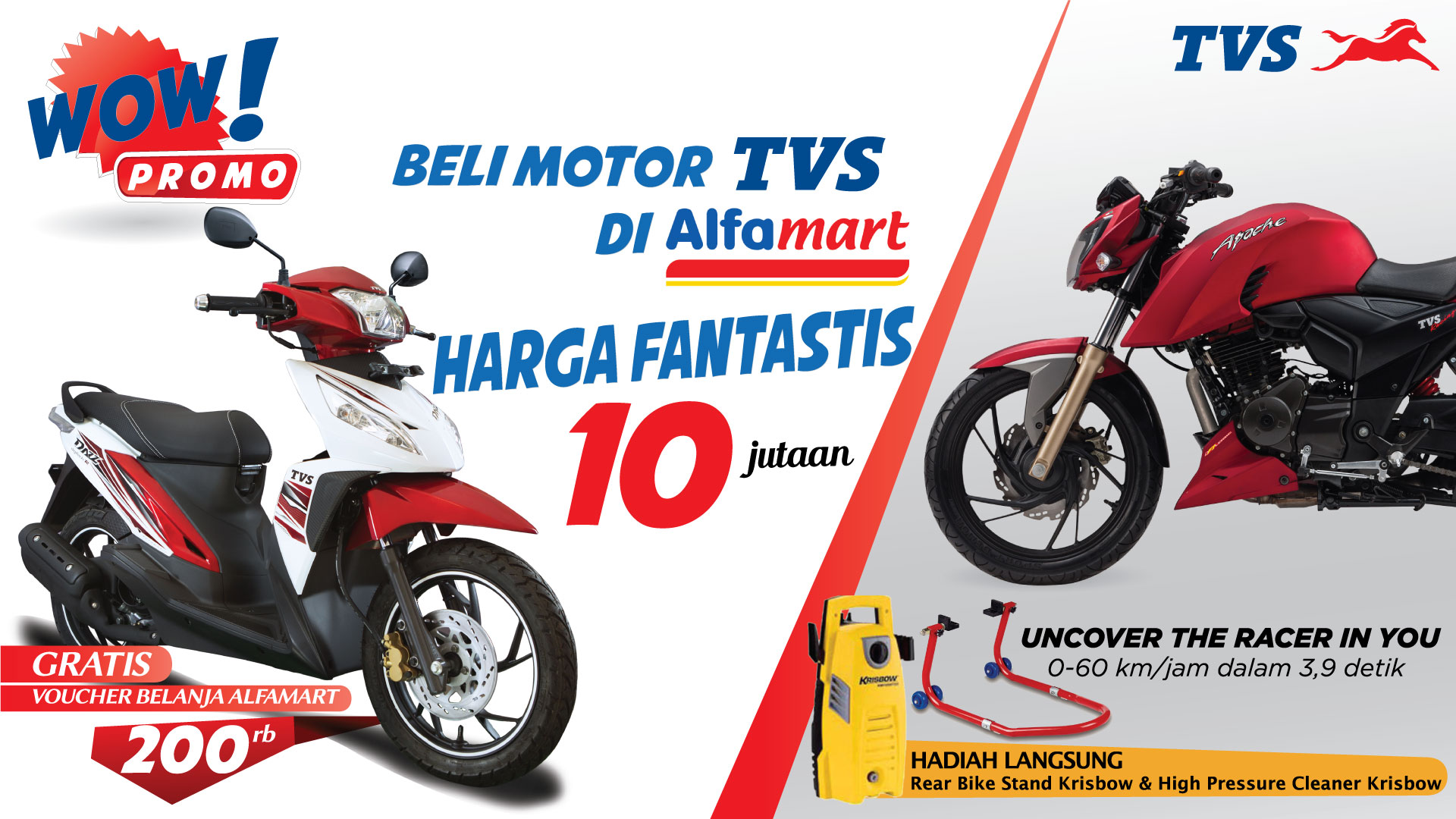 Beli Motor TVS Dazz Di Alfamart Cuma Rp 10 Jutaan Gilamotor