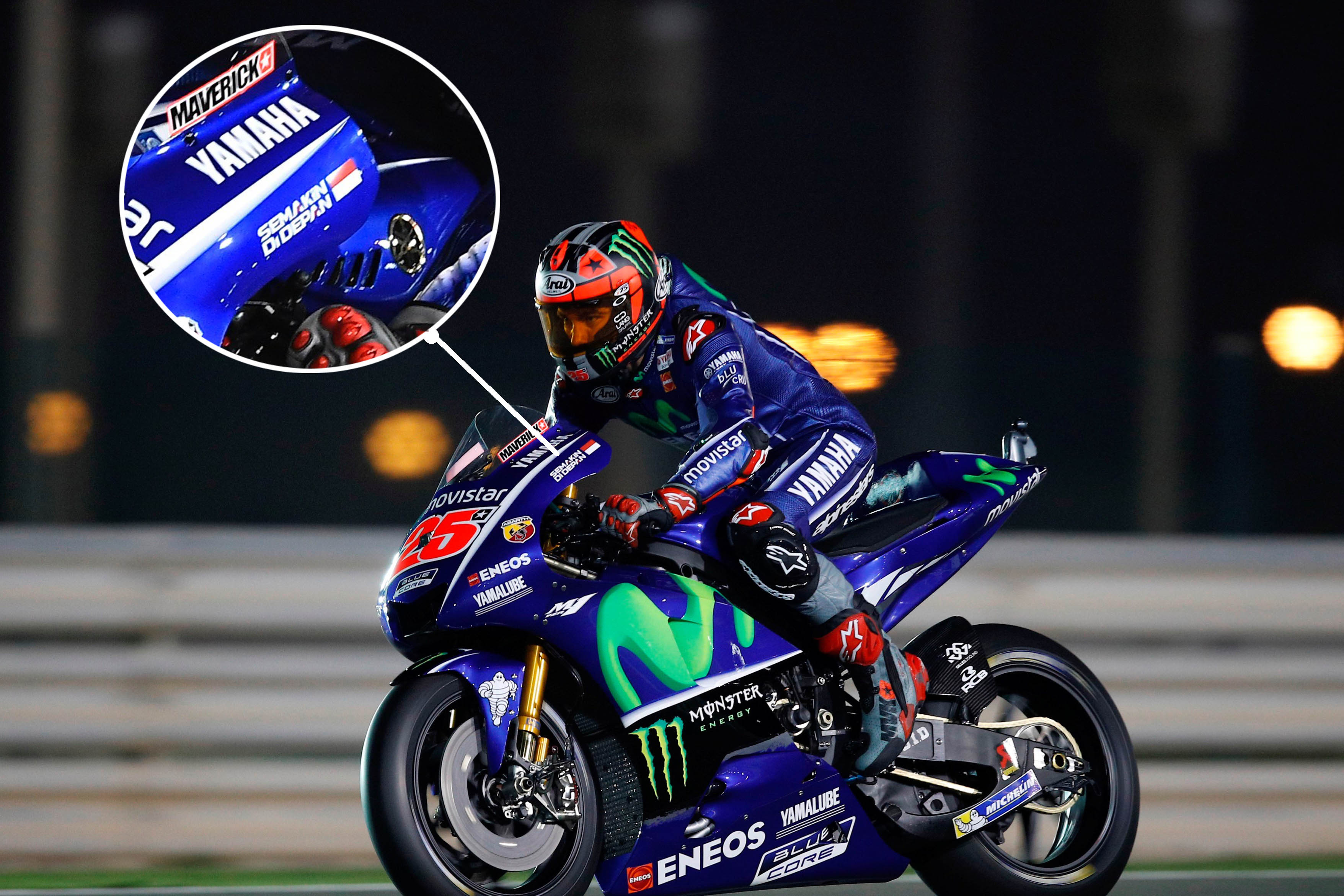 Bendera Merah Putih Nempel Di Tunggangan Rossi Dan Vinales Ini Kata