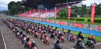 Komunitas Honda CBR Ngebut Bareng di Sentul