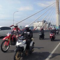 City riding menikmati suasana kota Bandung dalam ajang Honda Bikers Land 2021